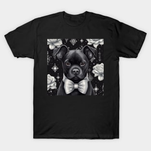 Black Staffy puppy T-Shirt
